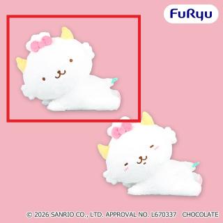 【サンリオ】【Aノーマル(目開け)】がおぱわるぅ おねんね日和BIGぬいぐるみ