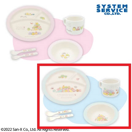 【すみっコぐらし】【ブルー】すみっコぐらし みにっコとあそぼプレミアムバンブーファイバー食器セット