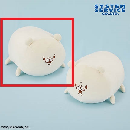 【ともだちはくま】【A笑顔】ともだちはくま もちもち俵型クッション
