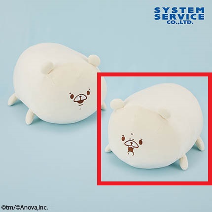 【ともだちはくま】【B怒り顔】ともだちはくま もちもち俵型クッション