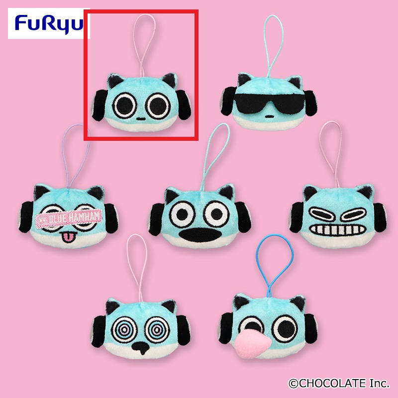 【ブルーハムハム】【Aまがお】ブルーハムハム フェイスマスコット