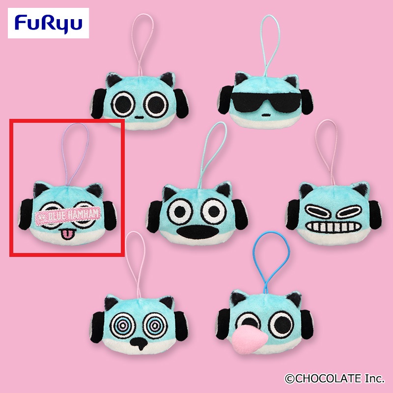【ブルーハムハム】【C舌出し】ブルーハムハム フェイスマスコット