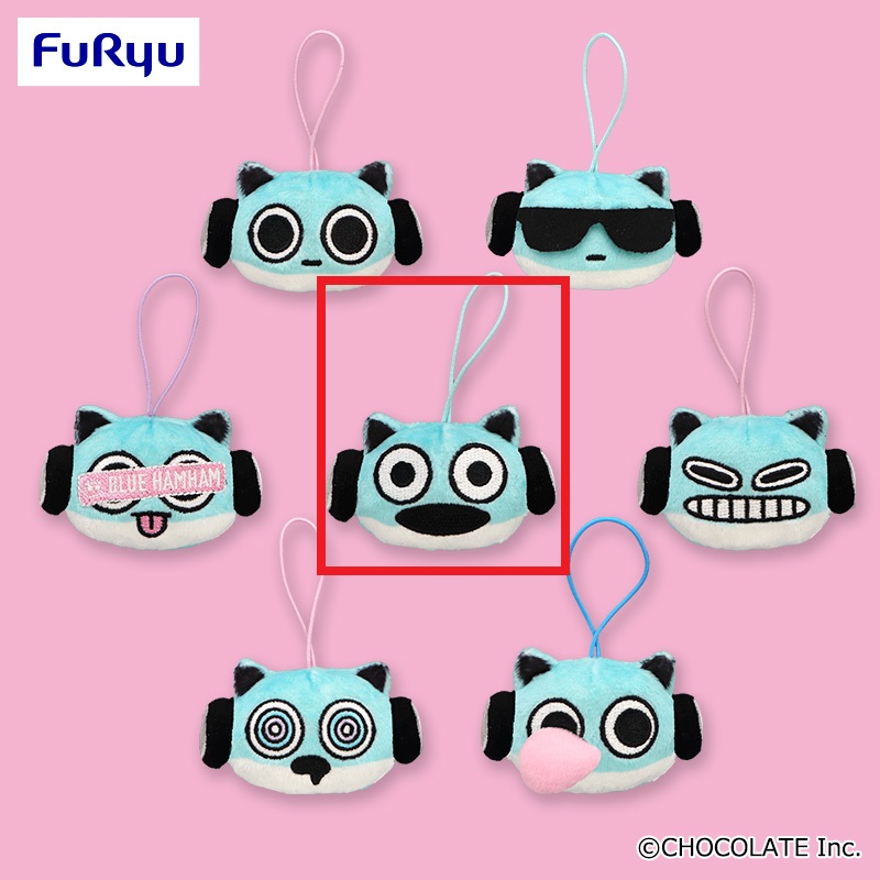 【ブルーハムハム】【Dおどろき】ブルーハムハム フェイスマスコット