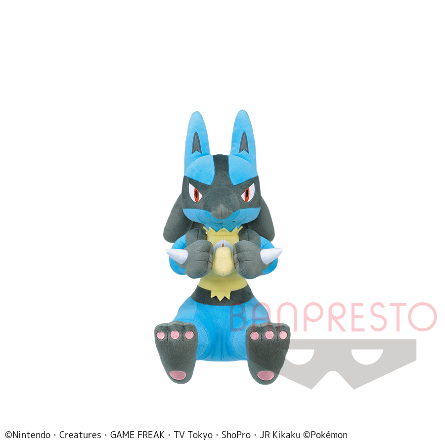 【ポケットモンスター】【ルカリオ】ポケットモンスター もぐもぐタイム めちゃでかルカリオぬいぐるみ