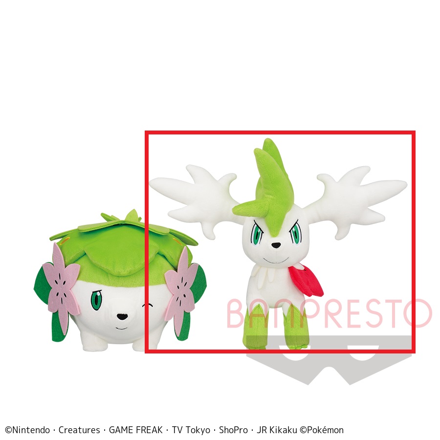 【ポケットモンスター】【Bシェイミ(スカイフォルム)】ポケモンフォーカス 〈すがたが変わるポケモン〉 でっかいぬいぐるみ～シェイミ（ランドフォルム）・シェイミ（スカイフォルム）～