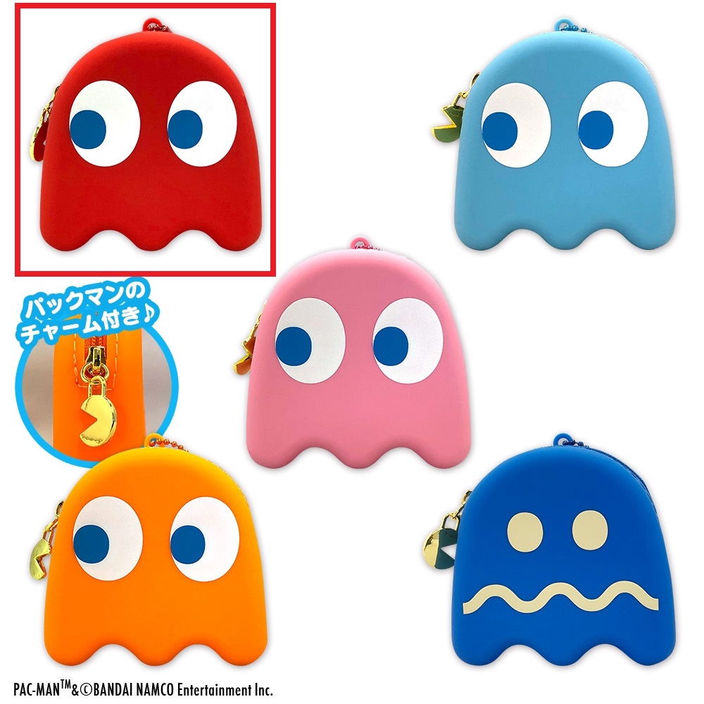 【パックマン】【Aゴースト(赤)】パックマンシリコンポーチ