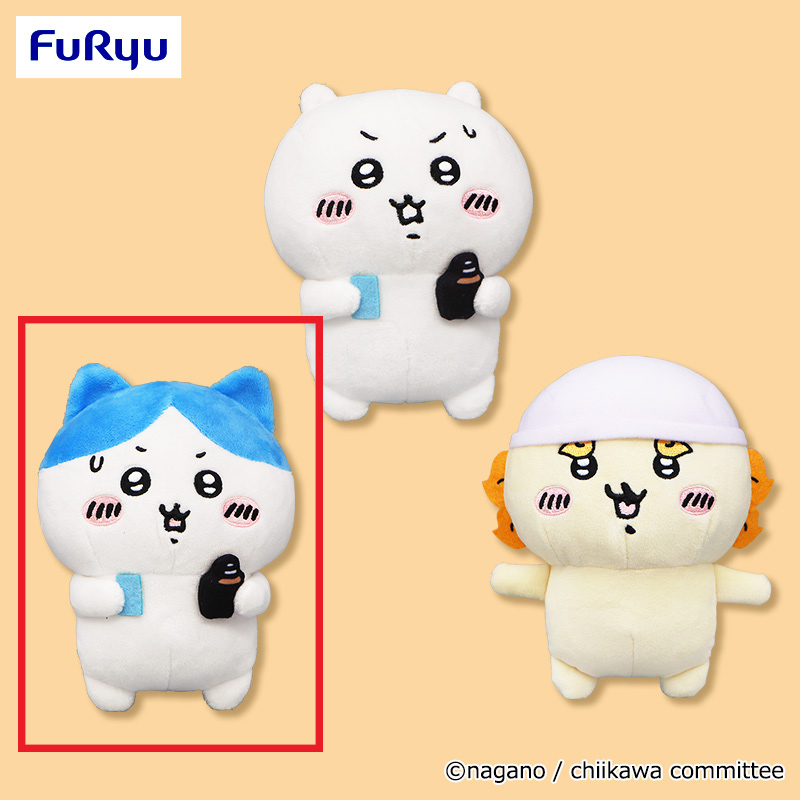 【ちいかわ】【Bハチワレ】ちいかわ シーサーと一緒ぬいぐるみ