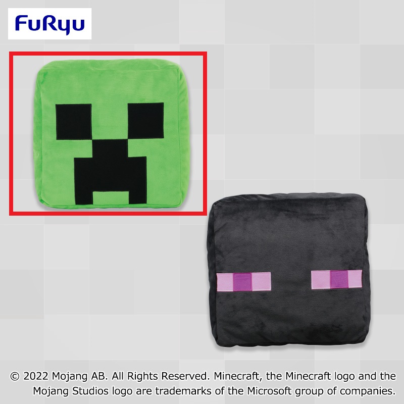 【マインクラフト】【Aクリーパー】マインクラフト厚切りフェイスクッション