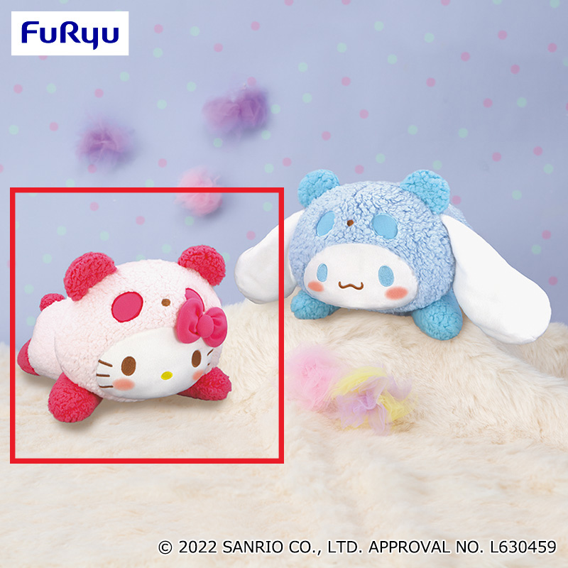 【サンリオ】【Aキティ】サンリオキャラクターズ もこもこパンダBIGぬいぐるみーキティ・シナモンー