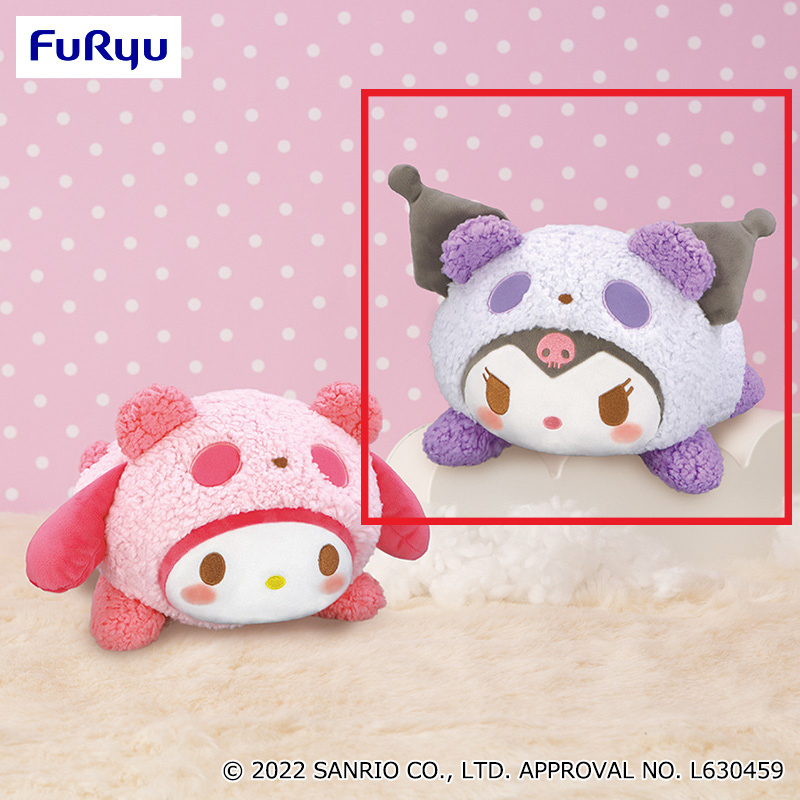 【サンリオ】【Dクロミ】サンリオキャラクターズ もこもこパンダBIGぬいぐるみーマイメロディ・クロミー