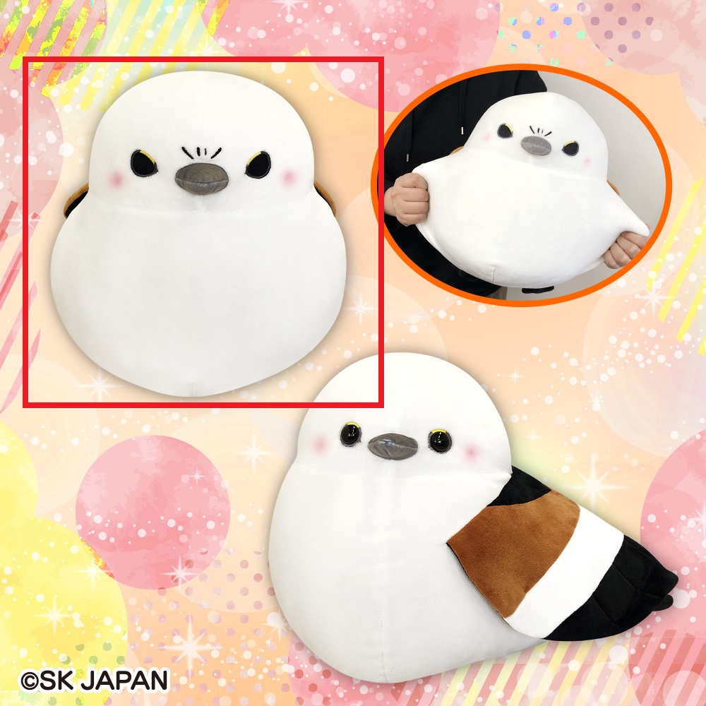 【Aいかく】もちもちシマエナガＢＩＧぬいぐるみ２（Ｒ）