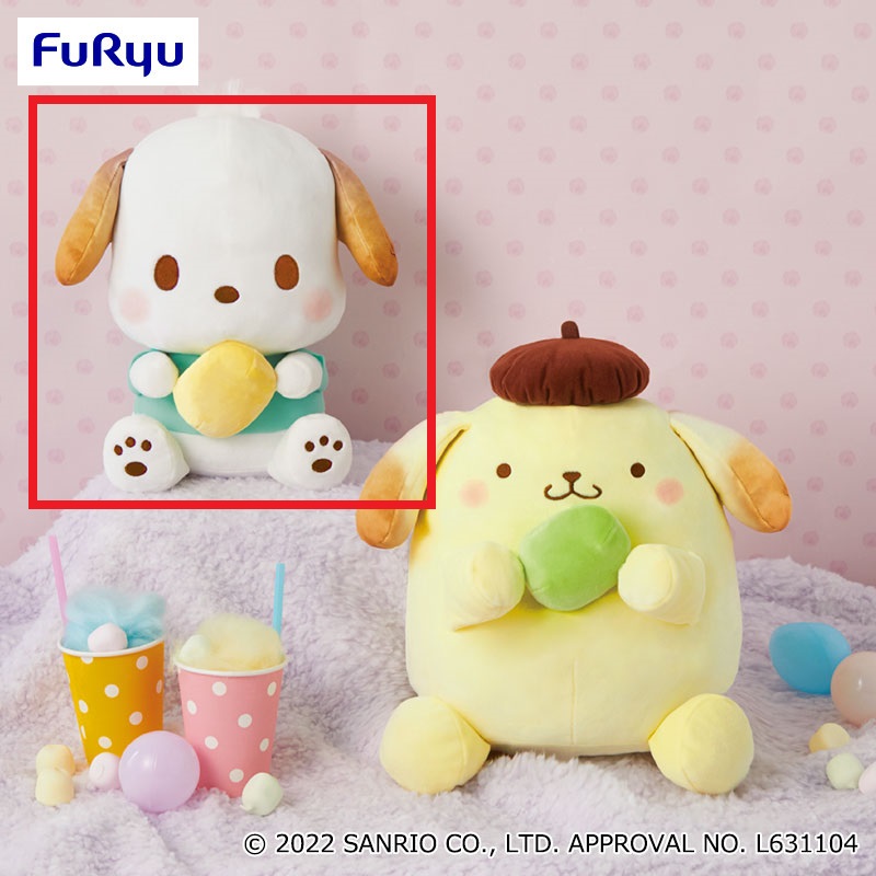 【サンリオ】【Bポチャッコ】サンリオキャラクターズましゅまるむBIGぬいぐるみ～ポムポムプリン・ポチャッコ～