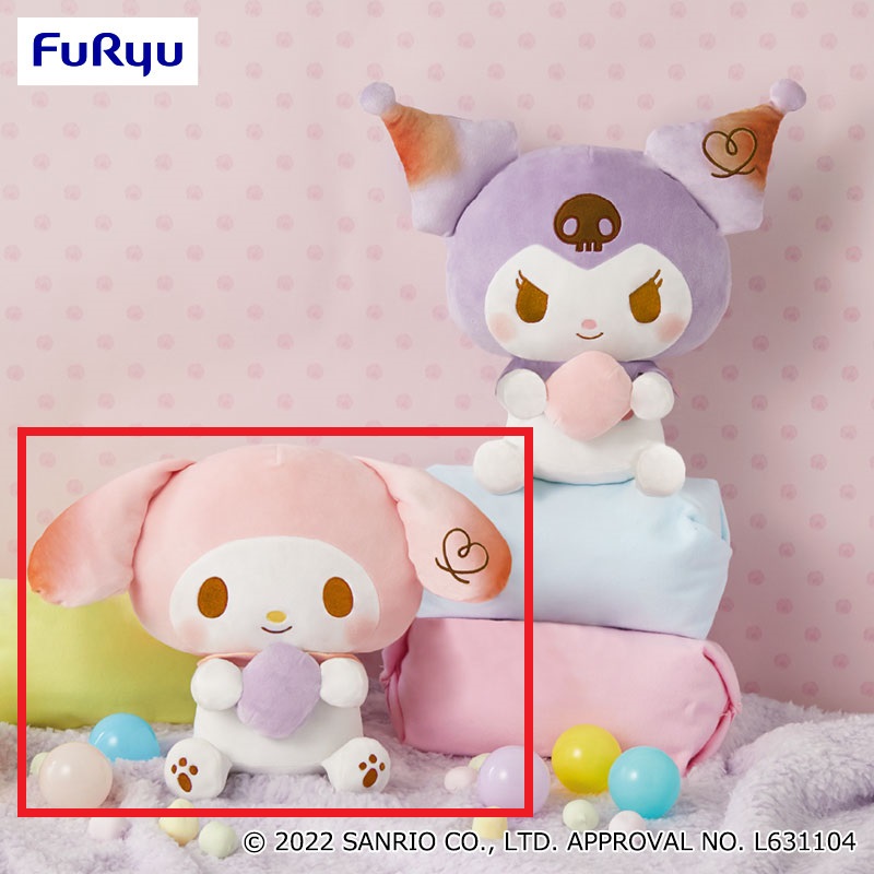【サンリオ】【Aマイメロディ】サンリオキャラクターズましゅまるむBIGぬいぐるみ～マイメロディ・クロミ～