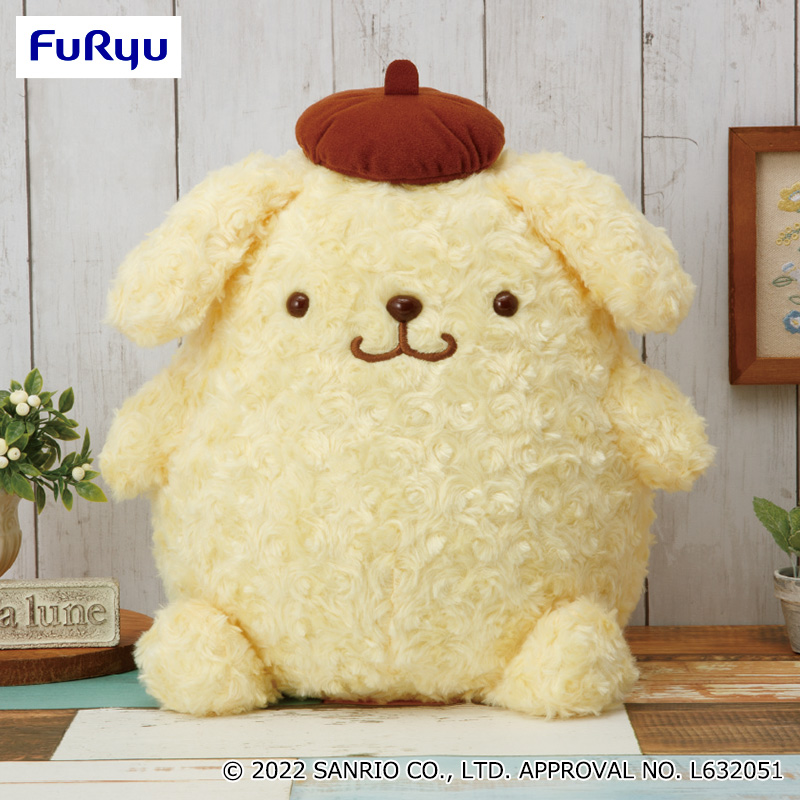 【サンリオ】【ポムポムプリン】ポムポムプリン ふわふわローズボアBIGぬいぐるみ