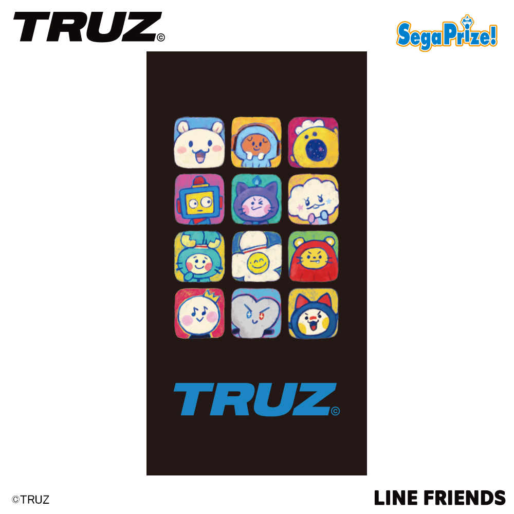 【TRUZ】【セット配送】【Bブラック】TRUZ [PM]バスタオル