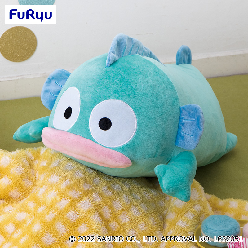 【サンリオ】【セット配送】【ハンギョドン】ハンギョドン いっしょにねんね大きなBIGぬいぐるみ～ハンギョドン～