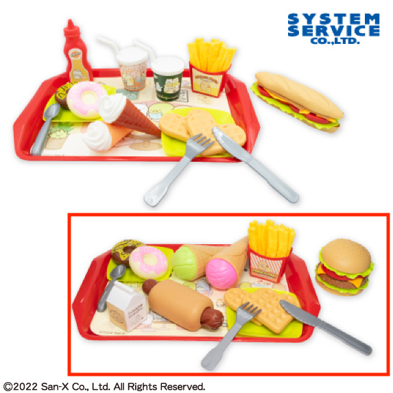 【すみっコぐらし】【Bハンバーガーセット】すみっコぐらし 喫茶すみっコ プレミアムファーストフードおもちゃ