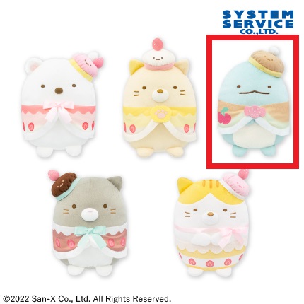 【すみっコぐらし】【Cとかげ】すみっコぐらし ねこのきょうだいとおかし屋さん ころっとぬいぐるみ