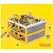 【B:YELLOW】遊んでお片付け！立体パーキングBOX3