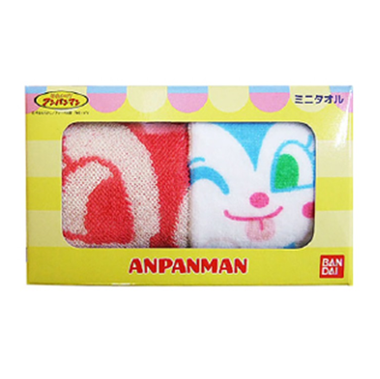 【アンパンマン】【C:ドキンちゃんチーム＆ドキンちゃんピンク】アンパンマン　ミニタオル2Pアソート