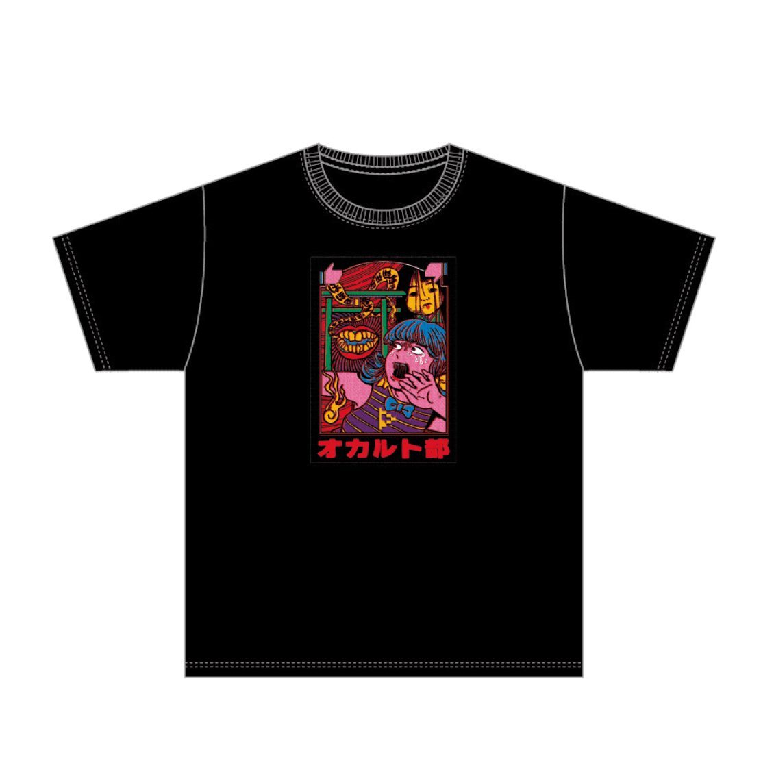 【オカルト部】【Lサイズ】原田ちあき×オカルト部 Tシャツ