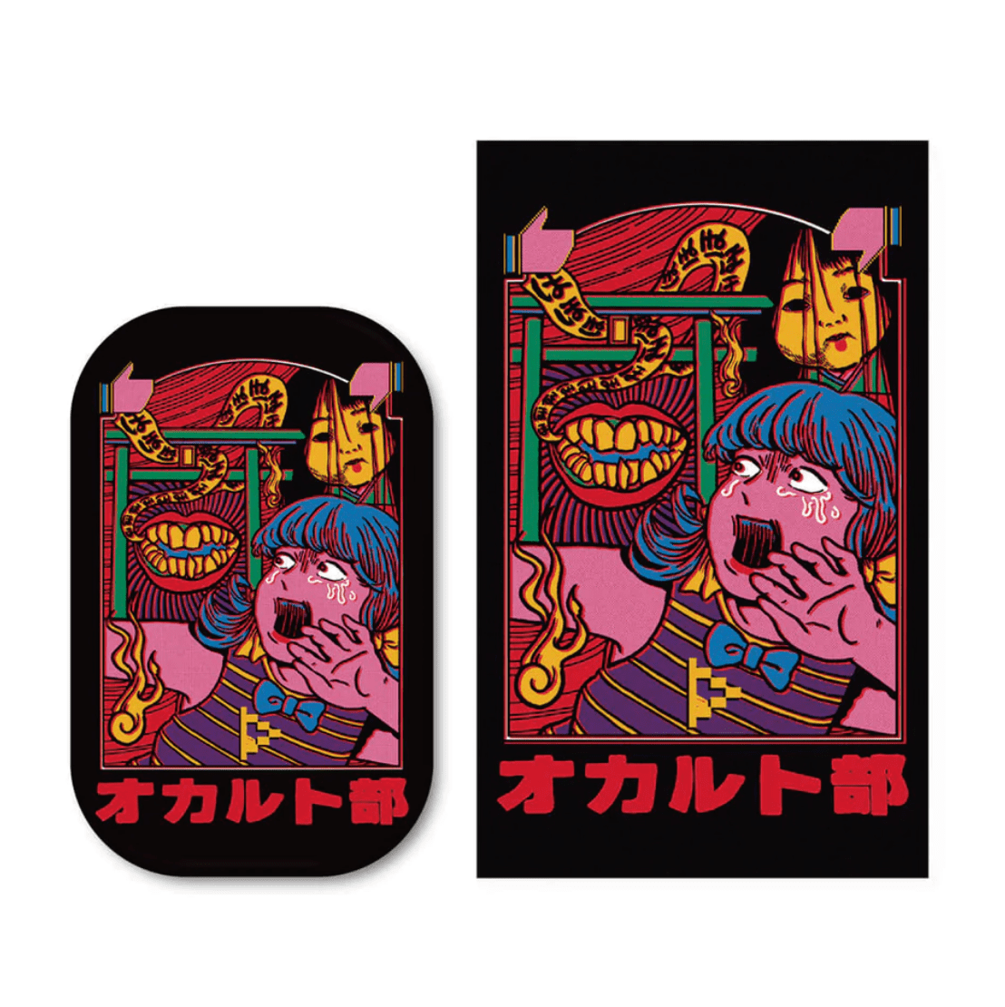 【オカルト部】原田ちあき×オカルト部　缶バッジ＆ステッカー