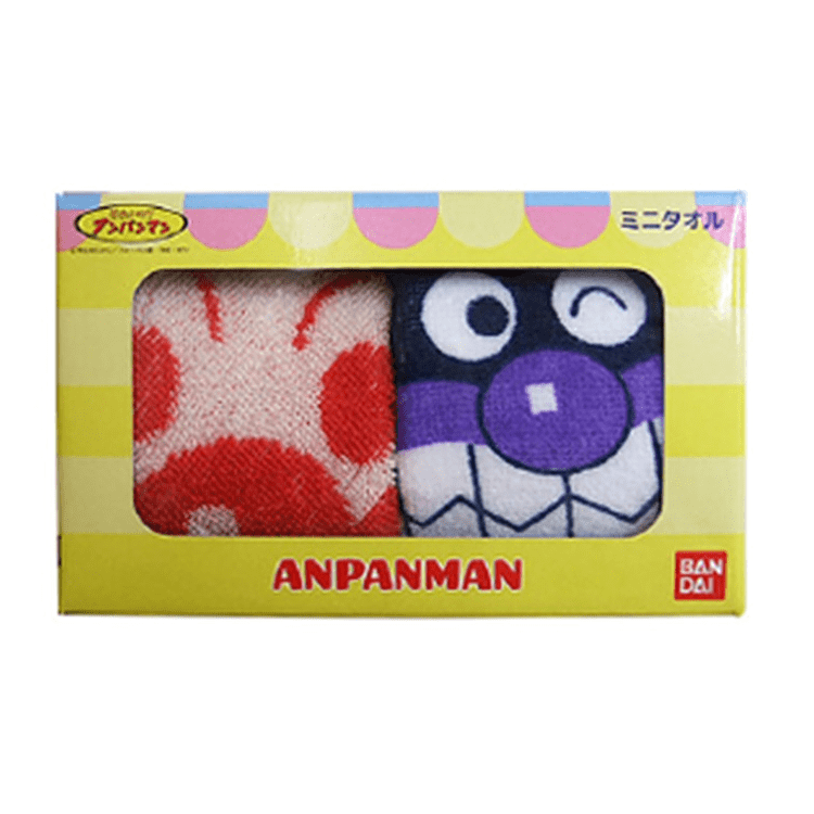 【アンパンマン】【B:ばいきんまんチーム＆アンパンマンレッド】アンパンマン　ミニタオル2Pアソート