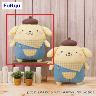 【サンリオ】【セット配送】【Aスタンダード】ポムポムプリン カントリーBIGぬいぐるみ～ポムポムプリン～