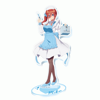 【五等分の花嫁】【セット配送】【C中野三玖】映画「五等分の花嫁」 スタンド付きメガアクリルプレート～ナースver.～
