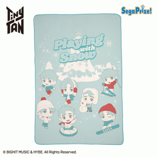 【TinyTAN】【セット配送】【TinyTAN】TinyTAN　Playing with Snow　CHUBBY COLLECTION　[GZ]ふわふわビッグ毛布