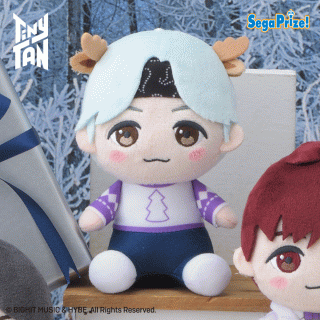 【TinyTAN】【C:SUGA】TinyTAN　Purple Holidays　[MP]おすわりぬいぐるみ“RM＆Jin＆SUGA＆j-hope”