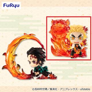 【鬼滅の刃】【B煉獄杏寿郎　炎の呼吸　伍ノ型　炎虎】鬼滅の刃 ほーるどフィギュアミニ―竈門炭治郎・煉獄杏寿郎―
