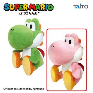 【スーパーマリオ】【ヨッシー（ピンク）】スーパーマリオ　特大サイズぬいぐるみ　おすわりヨッシー
