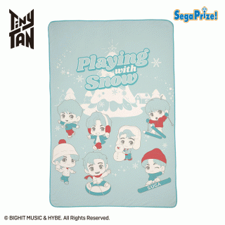 【TinyTAN】【セット配送】【TinyTAN】TinyTAN　Playing with Snow　CHUBBY COLLECTION　[GZ]ふわふわビッグ毛布