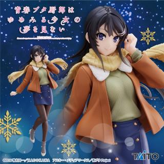【桜島麻衣】青春ブタ野郎はゆめみる少女の夢を見ない　Coreful フィギュア　桜島麻衣～冬服ver.～
