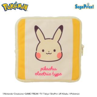 【ポケットモンスター】【Bフェイス】ポケットモンスター　Pikachuスクエアポーチ