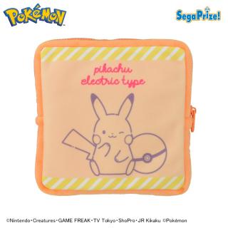 【ポケットモンスター】【Dウィンク】ポケットモンスター　Pikachuスクエアポーチ