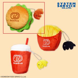 【ドムドムハンバーガー】【Aバーガー】ドムドムハンバーガー マスコット付きポーチ
