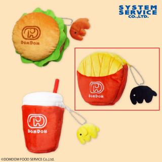 【ドムドムハンバーガー】【Bポテト】ドムドムハンバーガー マスコット付きポーチ