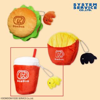 【ドムドムハンバーガー】【Cドリンク】ドムドムハンバーガー マスコット付きポーチ