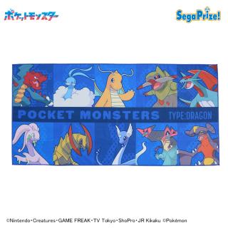 【ポケットモンスター】【セット配送】【Aドラゴンタイプ】ポケットモンスター　[PM]バスタオル　～ドラゴン＆ひこう～