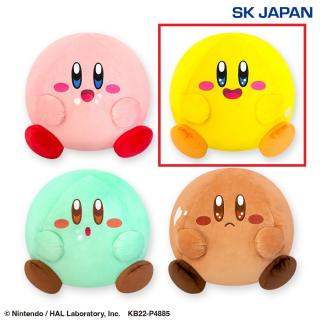 【星のカービィ】【Bキービィ イエロー】カービィのグルメフェスまんまるカービィBIGぬいぐるみ