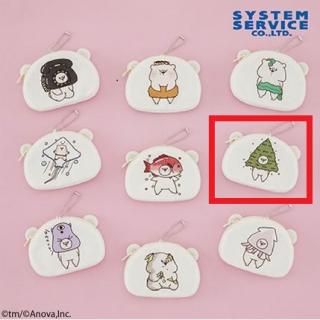 【ともだちはくま】【Fやばスギ】ともだちはくま くま型ダジャレミニポーチ