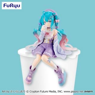 【初音ミク】【初音ミク】初音ミク ぬーどるストッパーフィギュアー恋するセーラー服 パープルver.ー