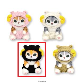 【mofusand】【Cブラック】mofusand ひつじにゃんぬいぐるみ