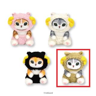 【mofusand】【Dモスグレー】mofusand ひつじにゃんぬいぐるみ