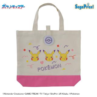 【ポケットモンスター】【Aピンク】ポケットモンスター　[PM]ベルト付カラフルトートバッグ