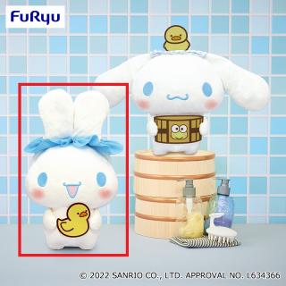 【サンリオ】【セット配送】【Aシャンプーハット】シナモロール 昭和レトロな銭湯BIGぬいぐるみ～シナモロール～