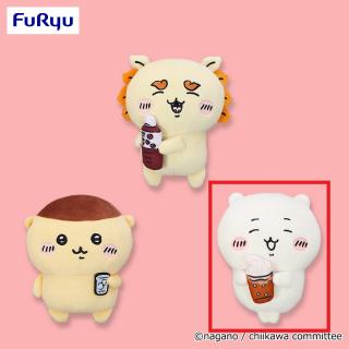 【ちいかわ】【Cちいかわ】ちいかわ のみものぬいぐるみ