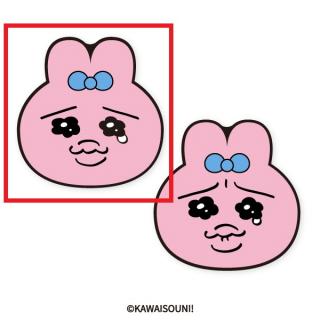 【可哀想に！】【A】可哀想に！おぱんちゅうさぎ　ダイカットフロアマット